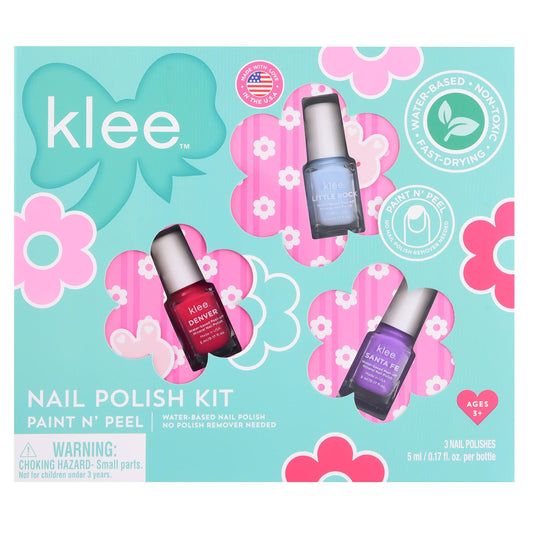 Pixie Flowers - Klee Kids Water-Based Nail Polish Set: Pixie Flowers