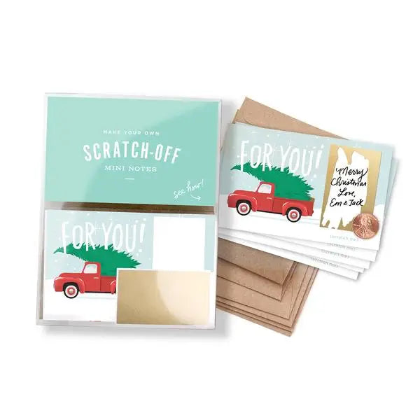 Scratch-off Mini Notes Set - Red Truck