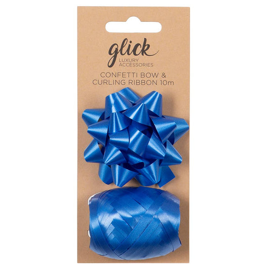 BOW/CURLING RIBBON MULTIPACK INDIGO BLUE