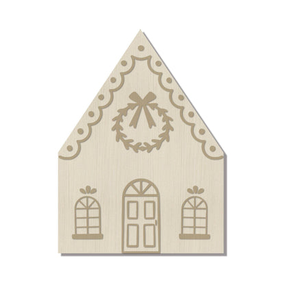 GBD1029 - Gingerbread House Bamboo Cutting Board