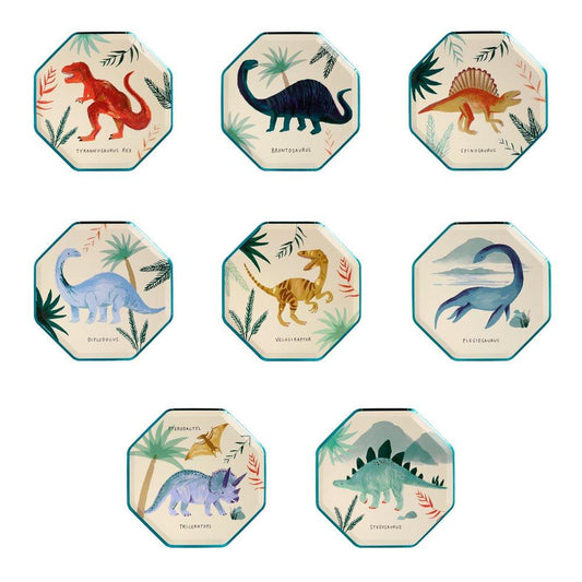 Dinosaur Kingdom Side Plates (Set of 8)