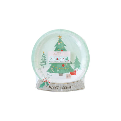 Snow Fun Snow Globe Shaped Plate