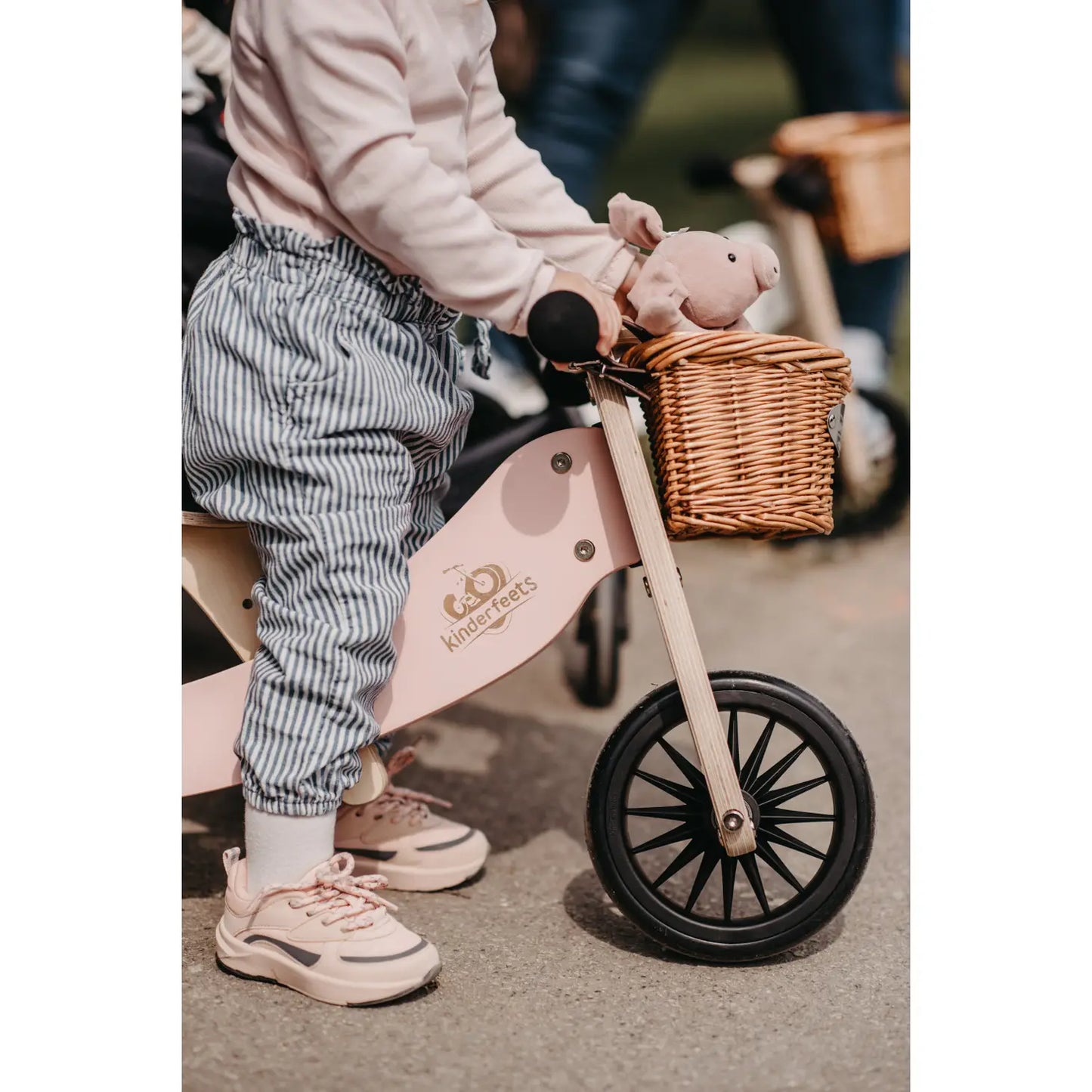 Tiny Tot Plus 2-in-1 Wooden Balance Bike & Tricycle Rose