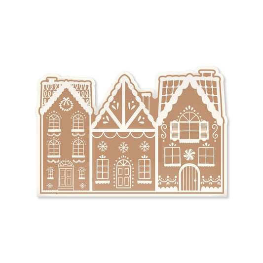 GBD1030 - Gingerbread House Shaped Melamine Tray