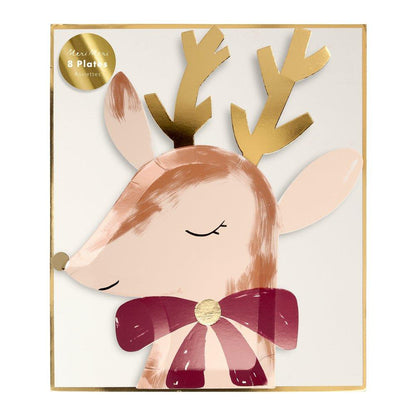 Reindeer With Bow Plates