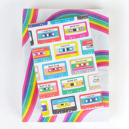 Mix Tape/ Go Bows • DOUBLE_SIDED • PARTY  ECO WRAPPING PAPER