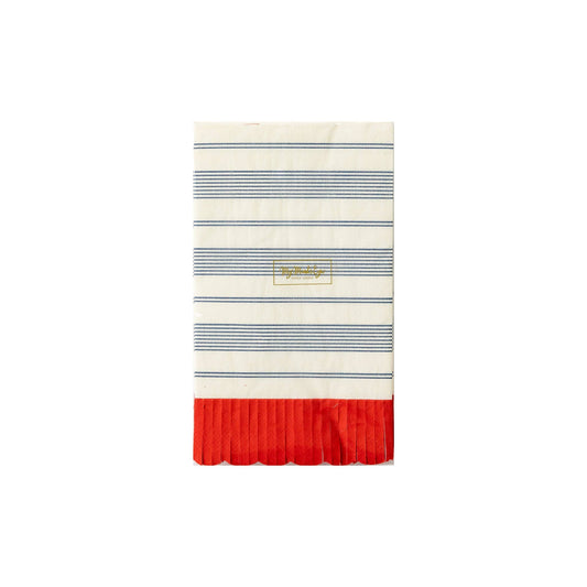 Striped Scallop Dinner Napkin