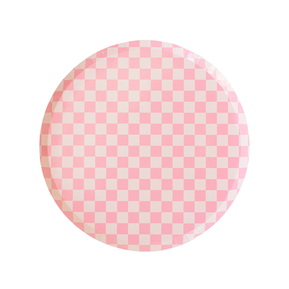 Check It! Tickle Me Pink Plates - 8 Pk.