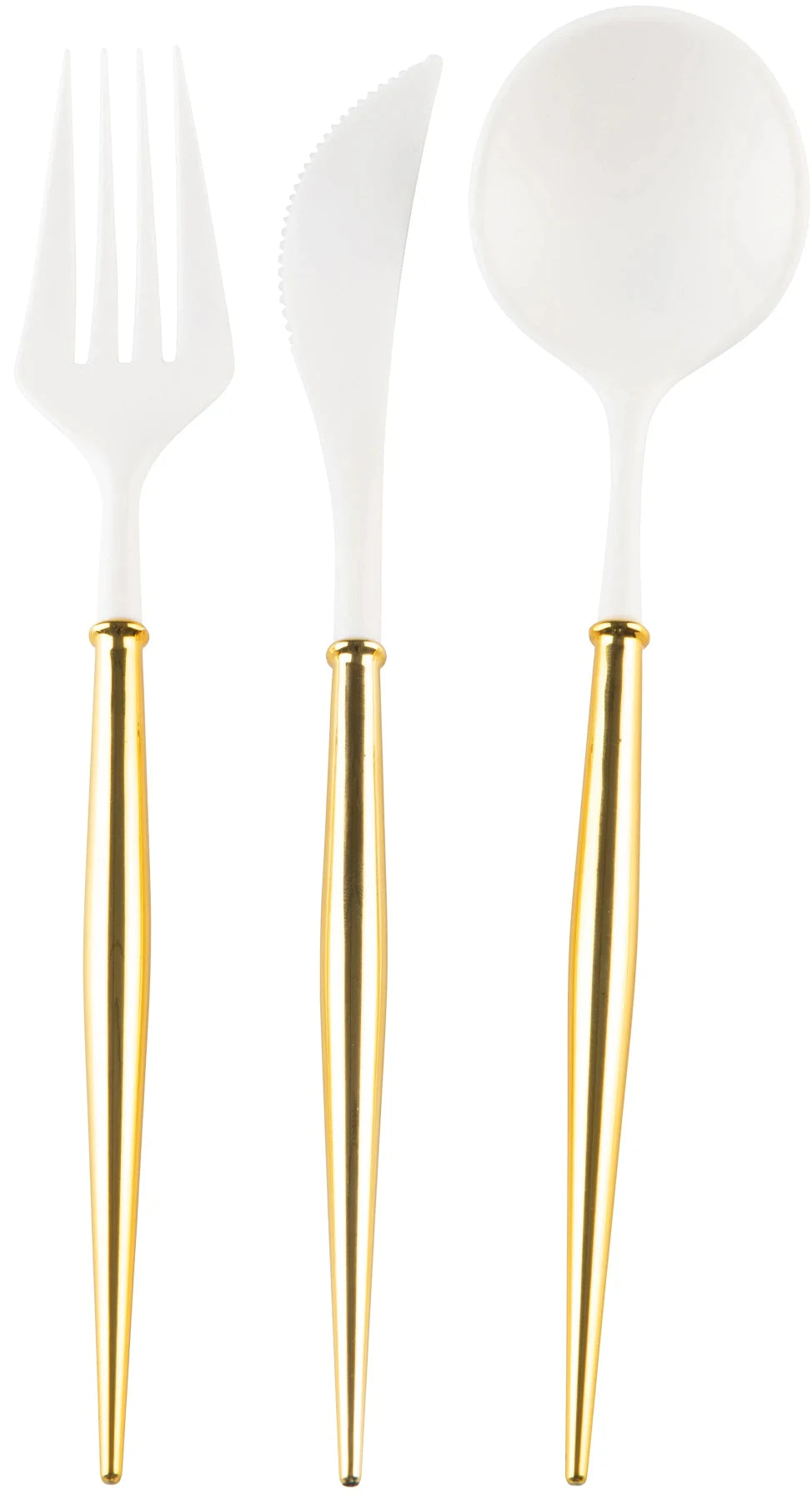 Gold Bella Assorted Plastic Cutlery/ 24 PC, Service for 8