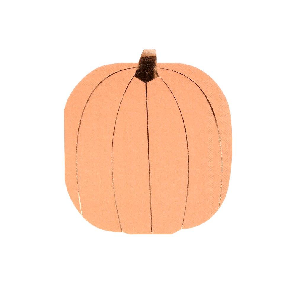 Pastel Halloween Pumpkin Napkins (set of 16)