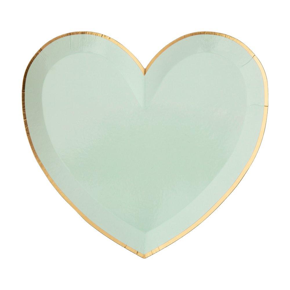 Party Palette Heart Large Plates (set of 8)