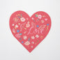 Valentine Heart Die Cut Napkins (set of 16)