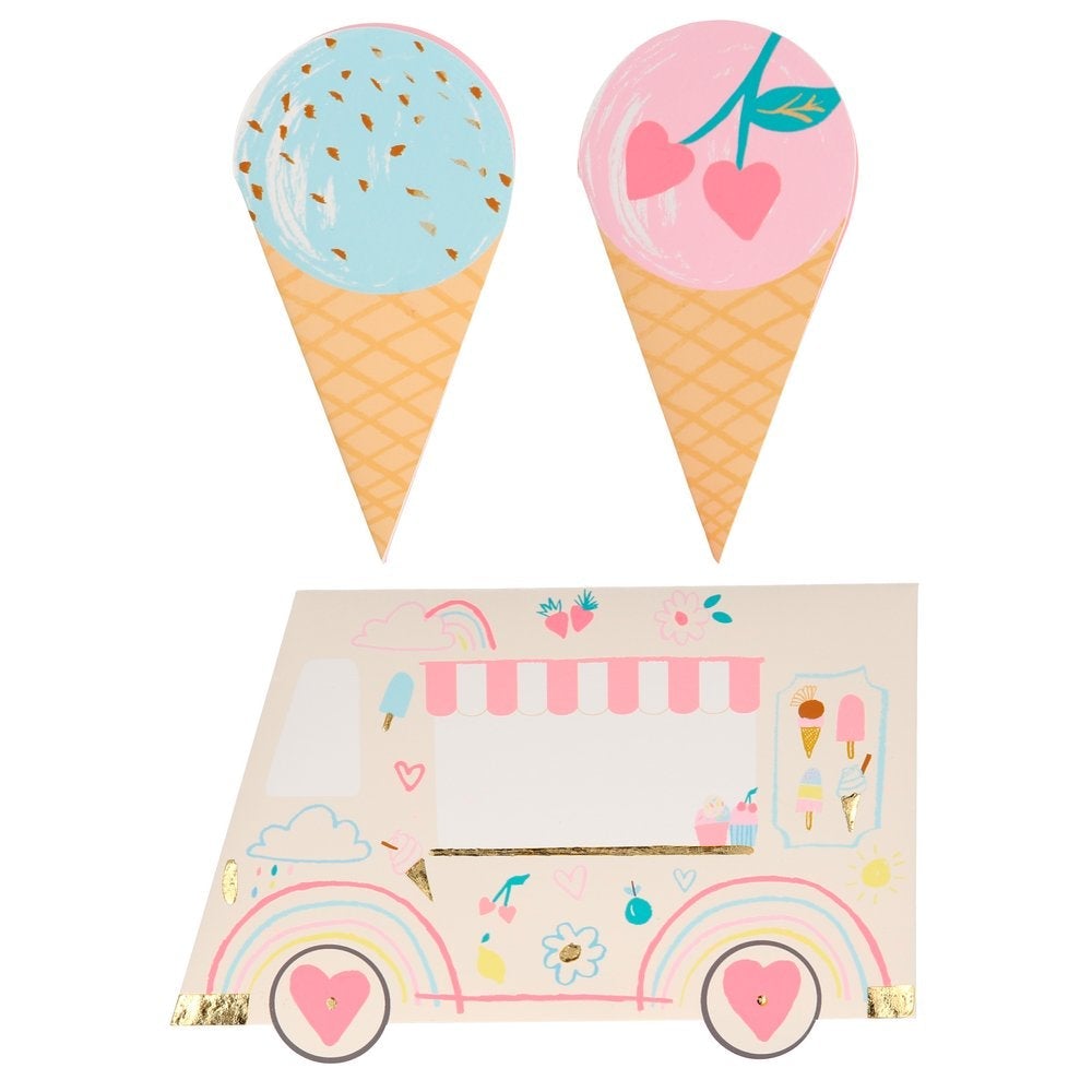 Ice Cream Valentine Cards (set of 12)