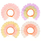 Pastel Flower Paper Bonnets (set of 4)