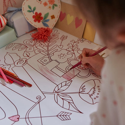 Valentine's Coloring Poster