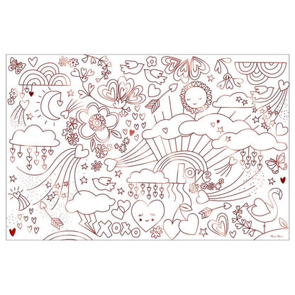 Valentine's Coloring Poster