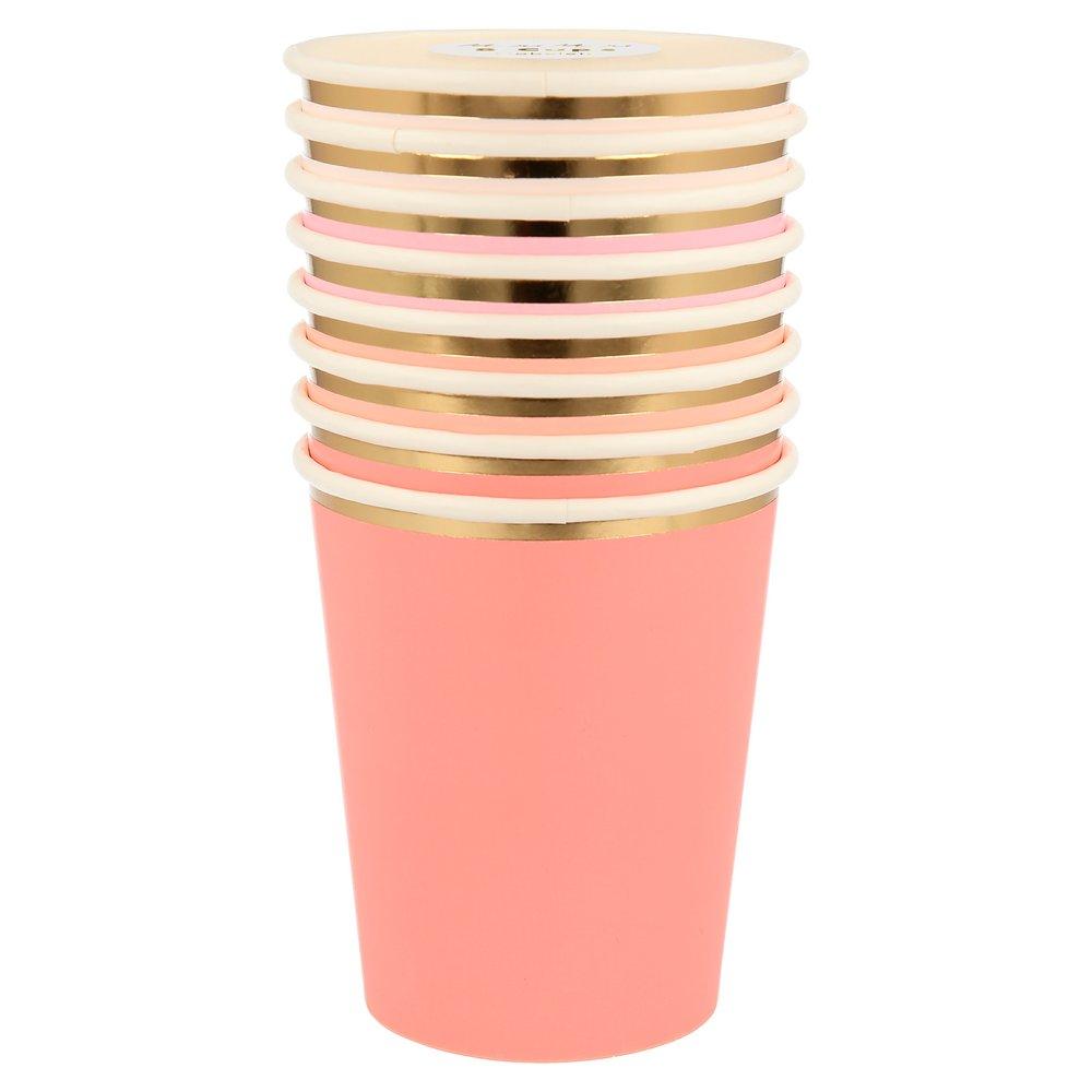 Pink Tone Cups (set of 8)