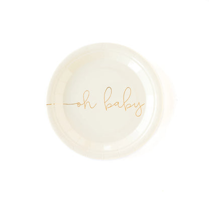 Oh Baby 7” Round Paper Plates