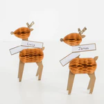 Honeycomb Reindeer Place Cards
