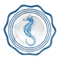 Wavy Appetizer/Dinner Bowl Nautical