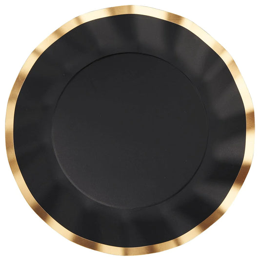 Wavy Salad Plate Everyday Black