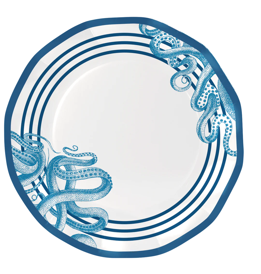 Wavy Dinner Plate Nautical