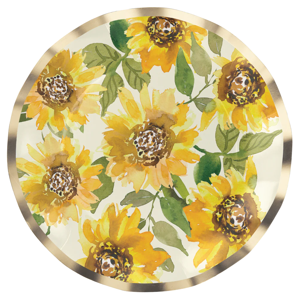 Wavy Salad Plate Sunflower