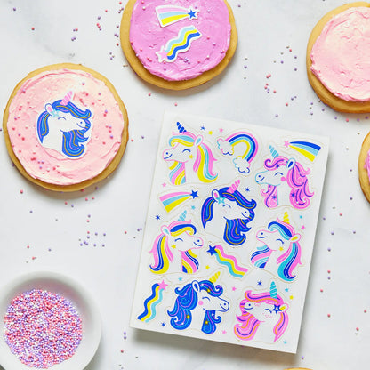 Edible Stickers for Baking & Food Crafts – Unicorn Magic