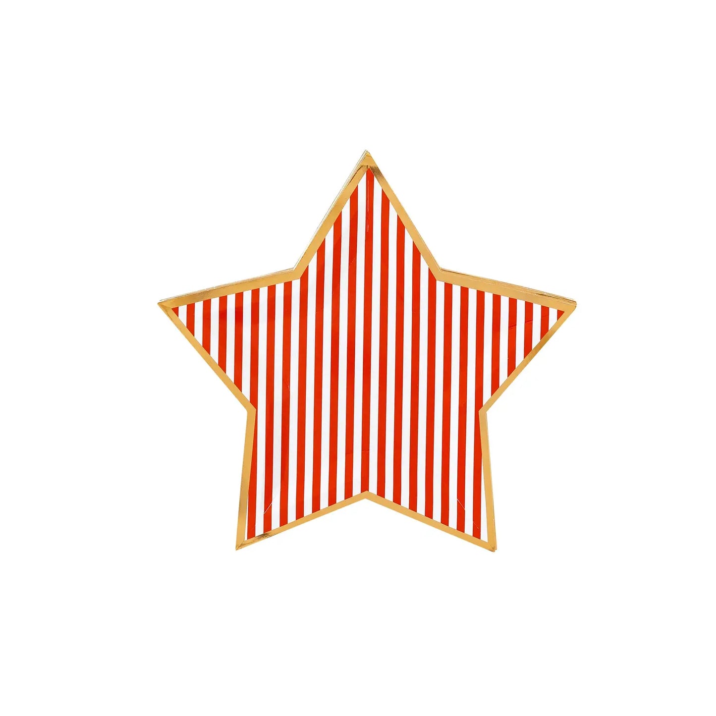 Stars and Stripes Star Shaped Paper Plate