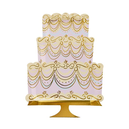 Let Them Eat Cake Large “Cake” Plates- 8 Pk.