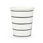 Frenchie Striped Ink 9 oz Cups - 8 Pk.