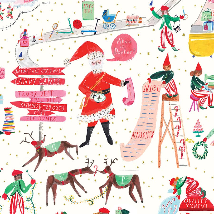 North Pole Headquarters - Holiday Gift Wrap