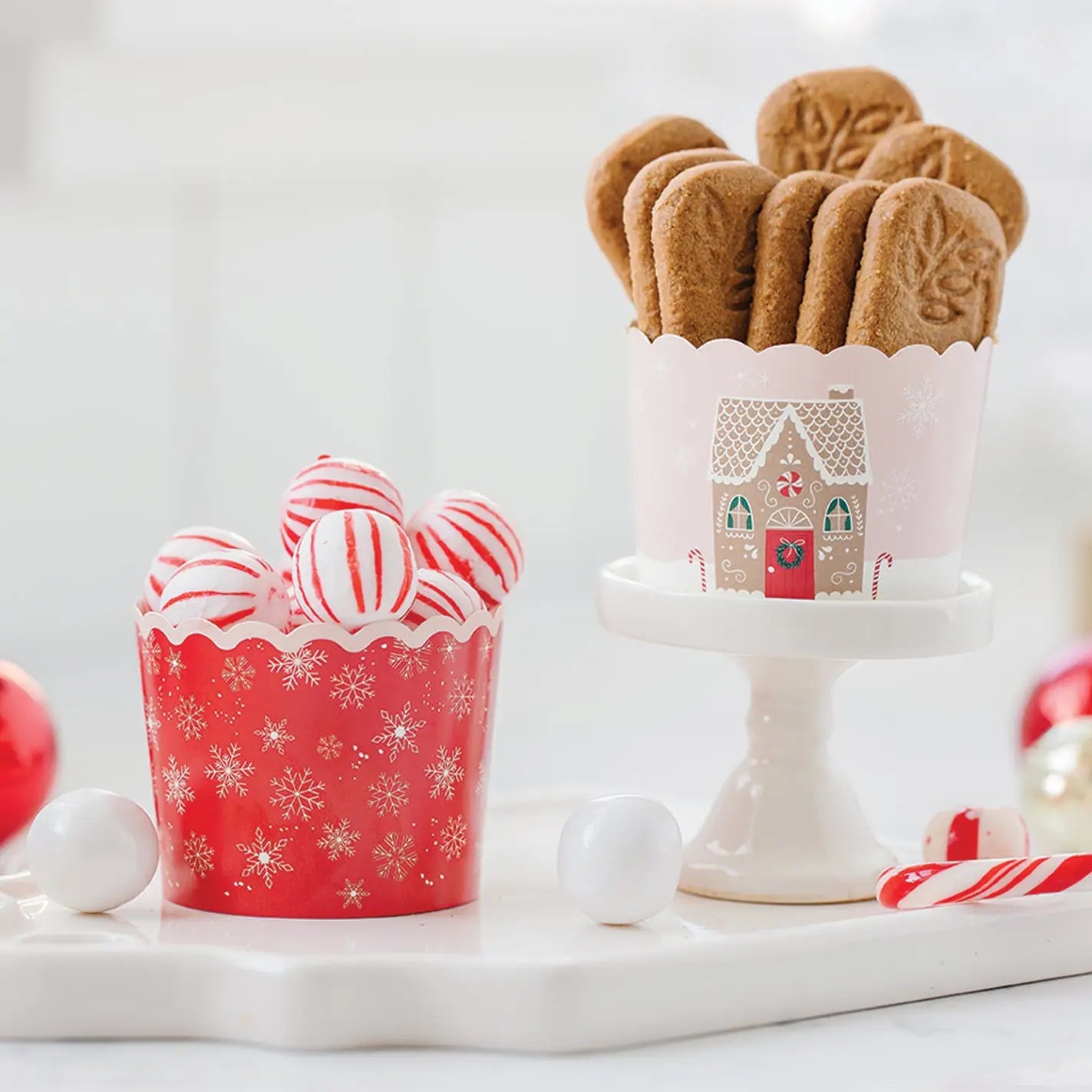 Gingerbread Houses Food Cups (50 pcs)