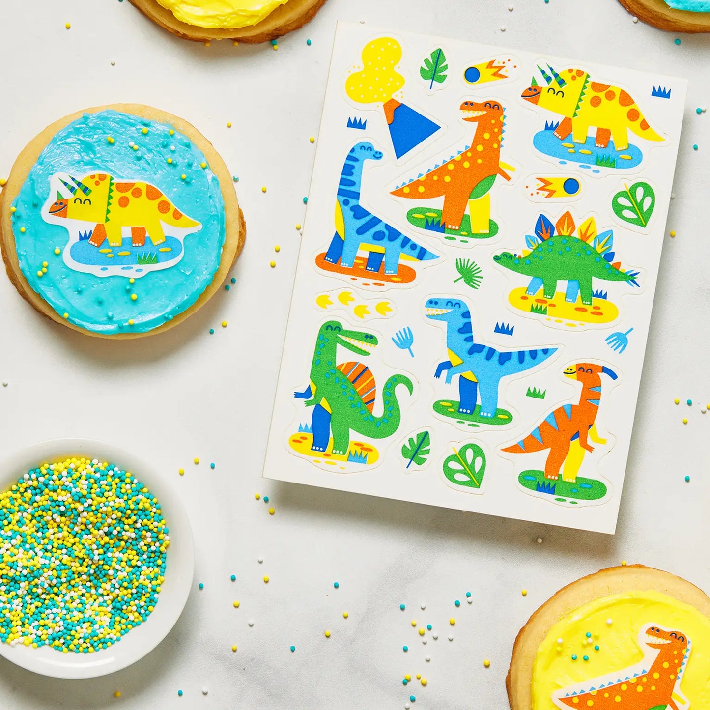 Edible Stickers for Baking & Food Crafts – Little Dinosaurs