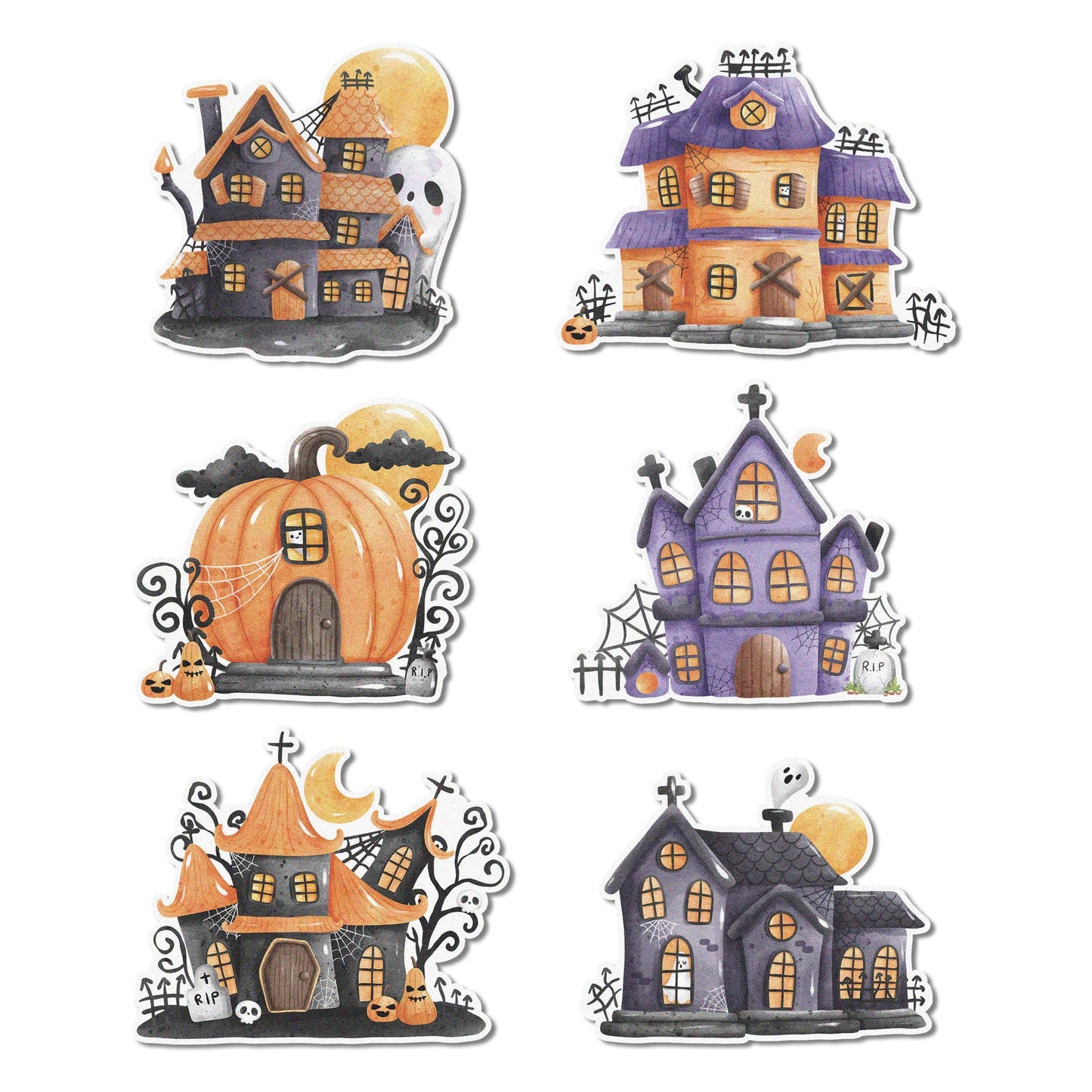 Haunted House Edible Cupcake Toppers