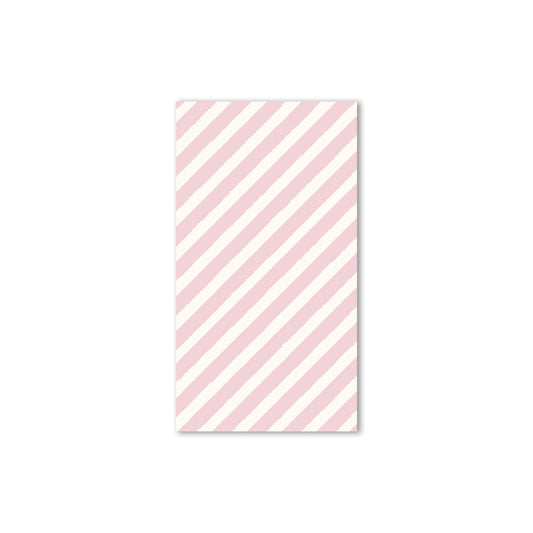 GBD1039 - Gingerbread Pink Stripe Paper Dinner Napkin