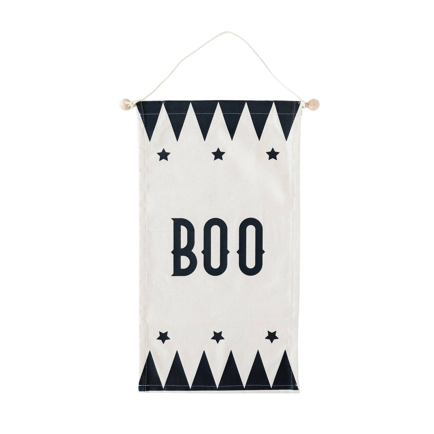 Vintage Halloween Boo Canvas Banner