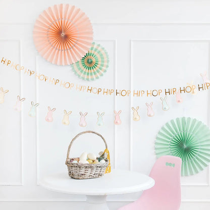 Pastel Bunny Pom Pom Banner