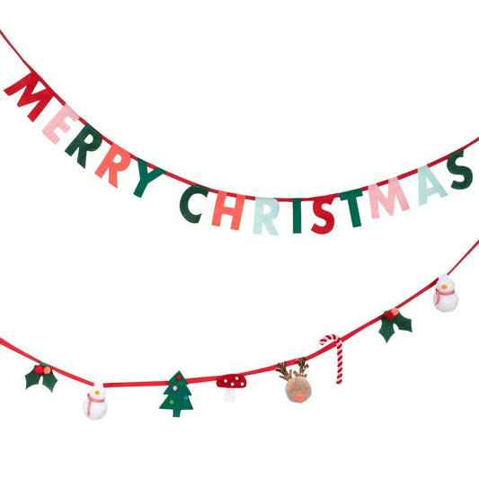 Festive Motif Garland (set of 2)