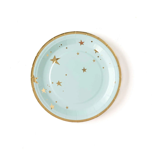 Baby Blue Star 9” Plates