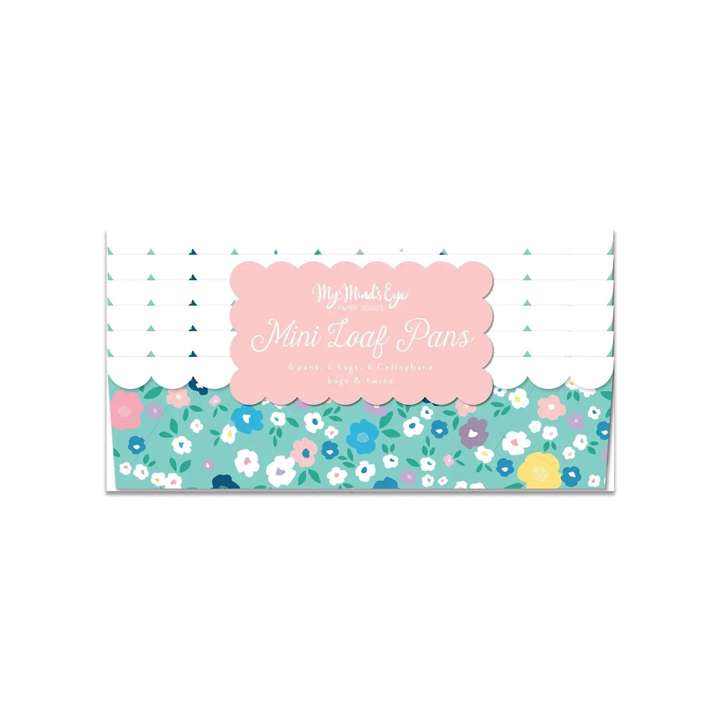 Small Blue Floral Loaf Pan Set