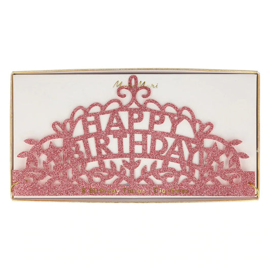 Happy Birthday Party Tiaras (x 8)