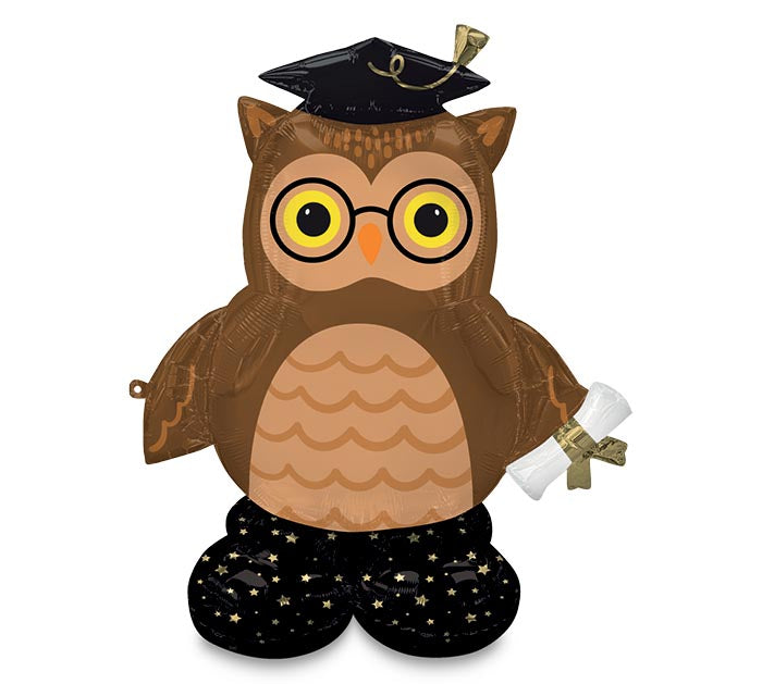 44” Airloonz Grad Wise Owl