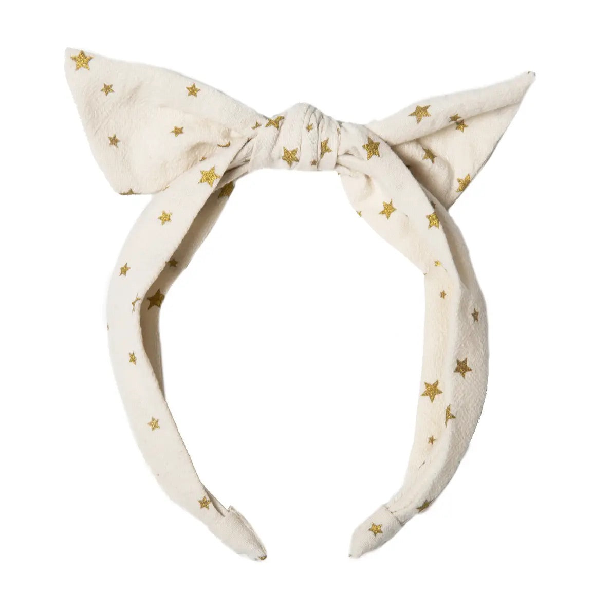 Scattered Stars Tie Headband Ivory