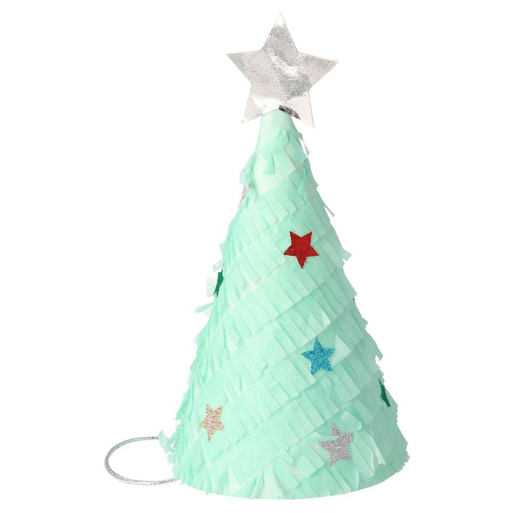 Fringed Christmas Tree Party Hat