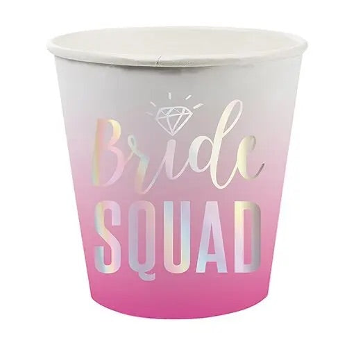 Bride Squad Paper Shot Cup
