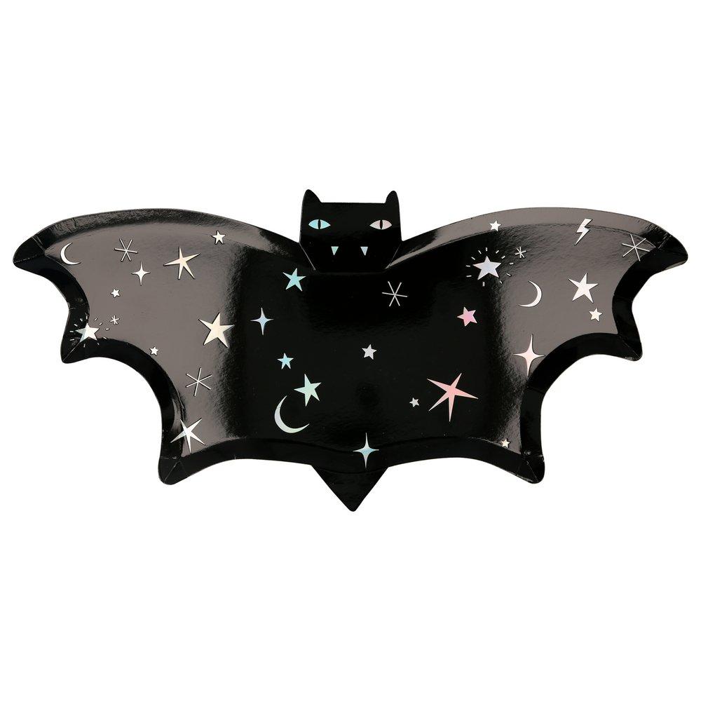Sparkle Bat Plates (set of 8)