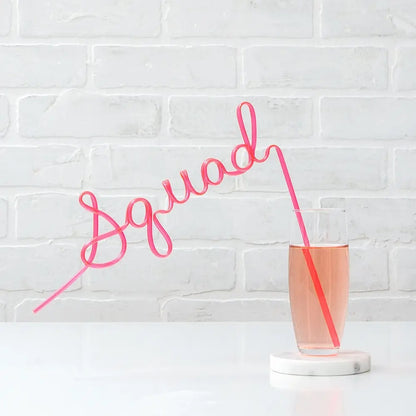 Bachelorette Party Silly Straw - Squad