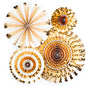 Basics Party Fans- Gold