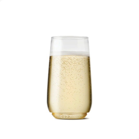 TOSSWARE POP 6 oz Flute Jr- Recyclable Champagne Plastic Cup Case of 48